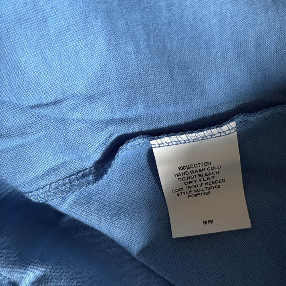 Blue Ruffled Short Sleeve - Picture 5 of 5